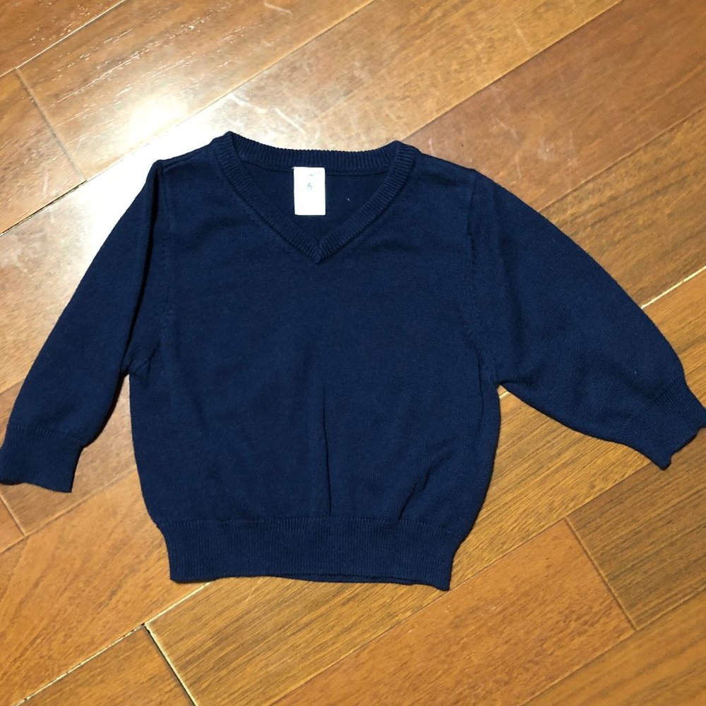 V-Neck Navy Sweater